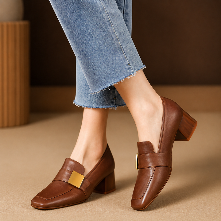Women's Smooth Leather Black Pumps | Refined Office to Evening Essential 1