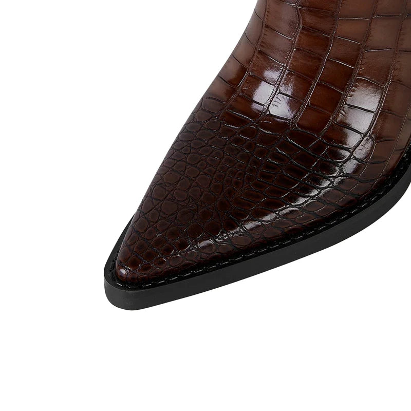 Women's Synthetic Leather Knee High Boots | Sleek Elegant All-Day Style 3