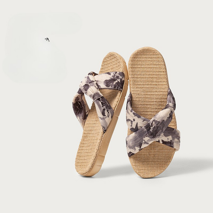 Women's Woven Fabric Sandals | Textured Summer Comfort Fit 2