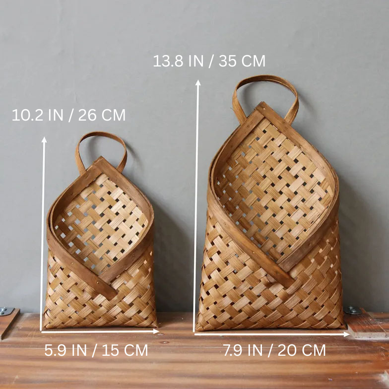 Liora Garden Woven Wall Basket Set