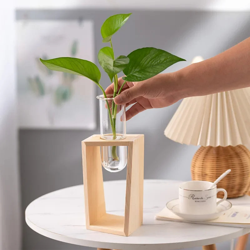 Nordhaven Wooden Glass Planter