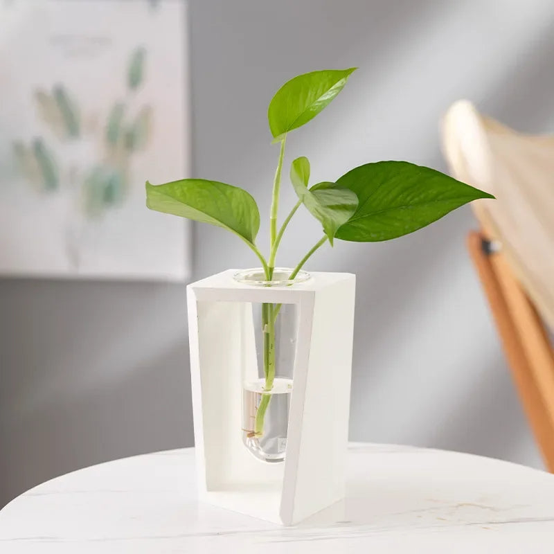 Nordhaven Wooden Glass Planter
