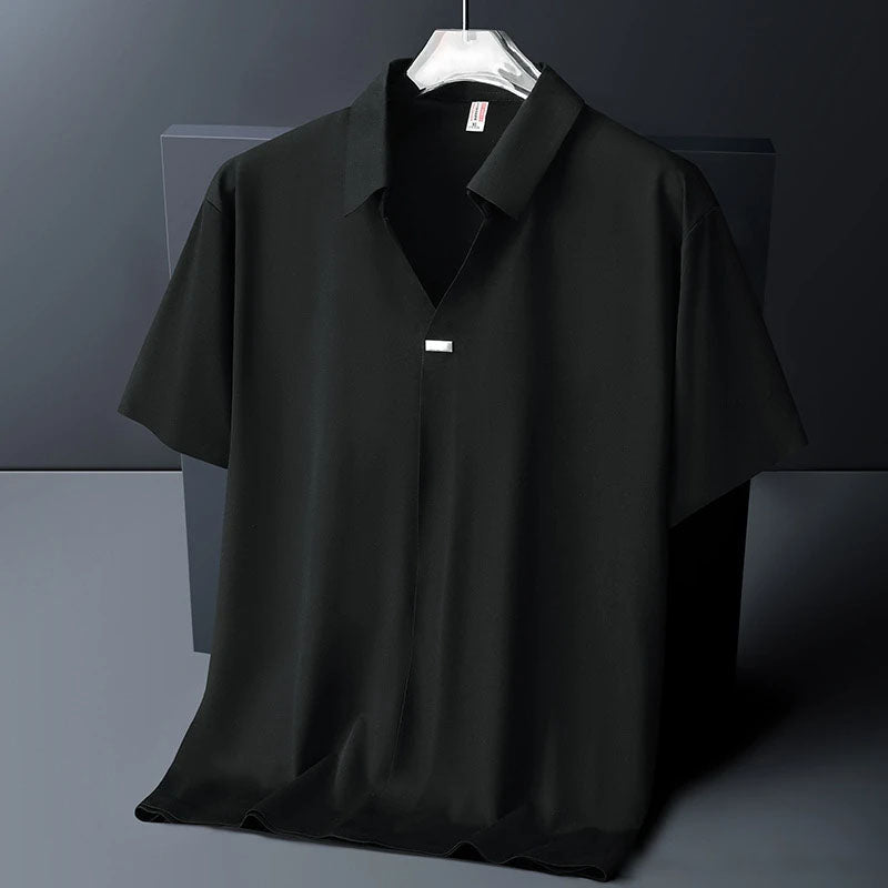 Cortaro Ice Silk Open Collar Shirt