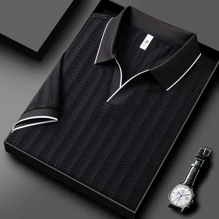 Giulio Woven Collar Polo
