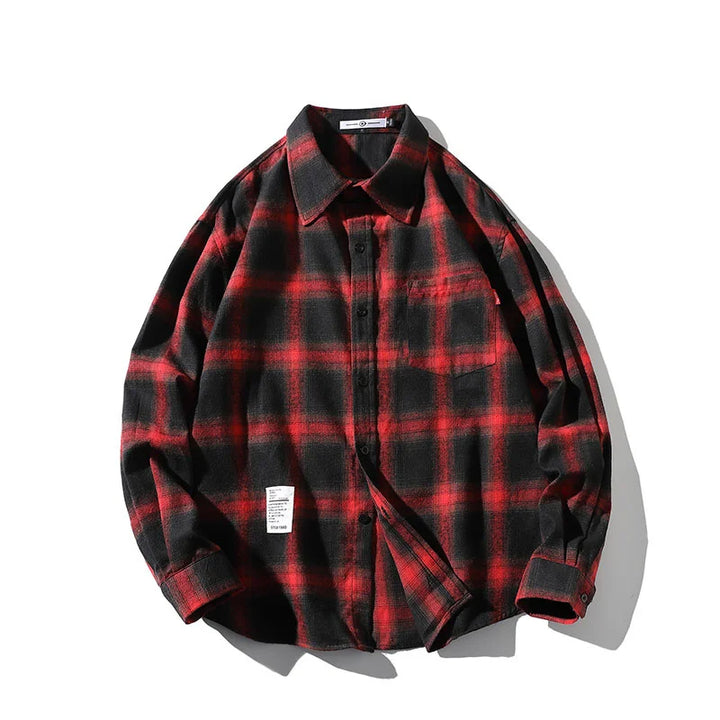 Driftwood Loose-Fit Plaid Shirt