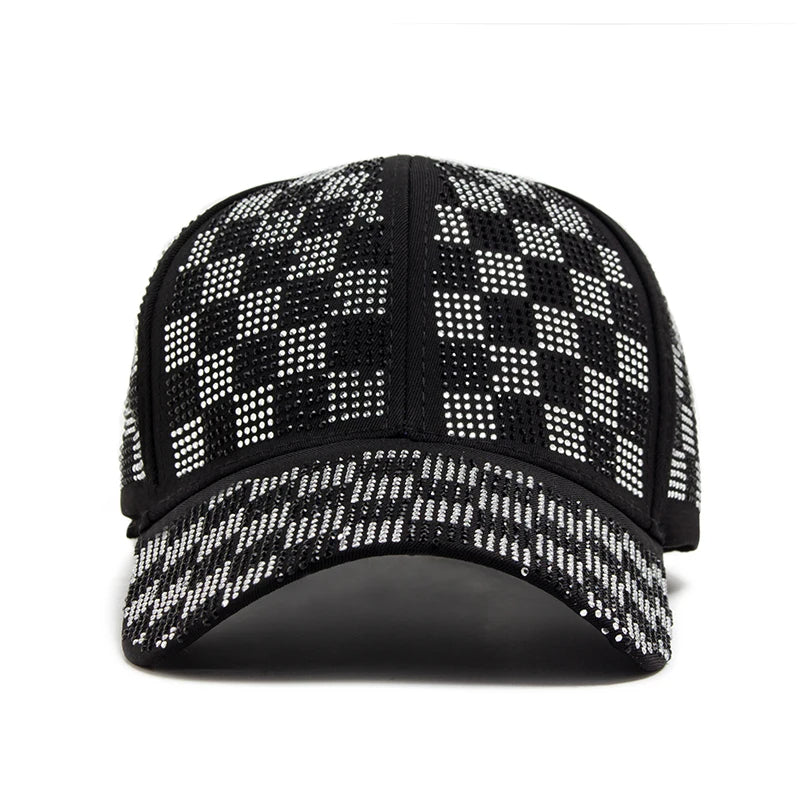 Cortina Crystal Grid Cap