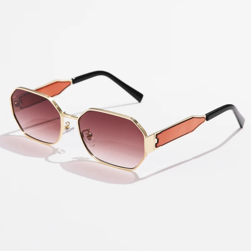 Mira Noir Retro Gold Sunglasses