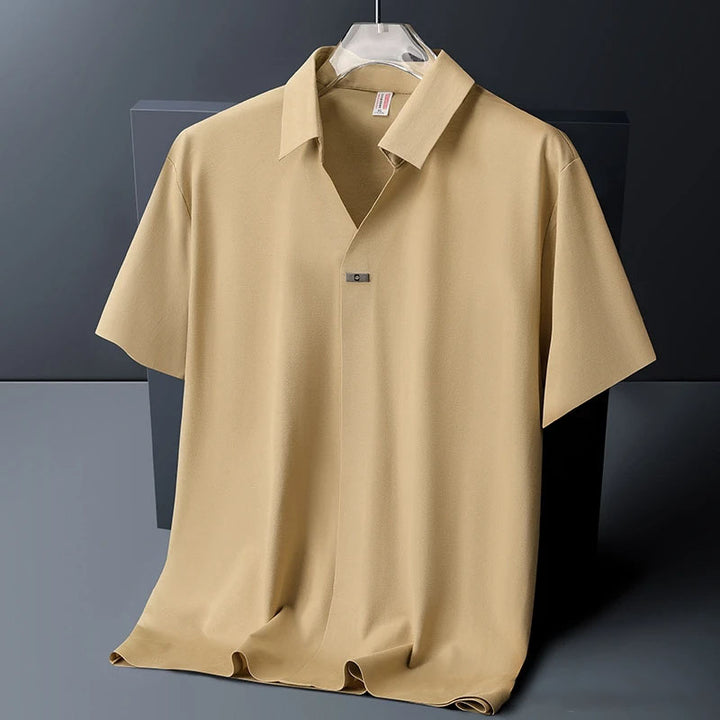 Cortaro Ice Silk Open Collar Shirt