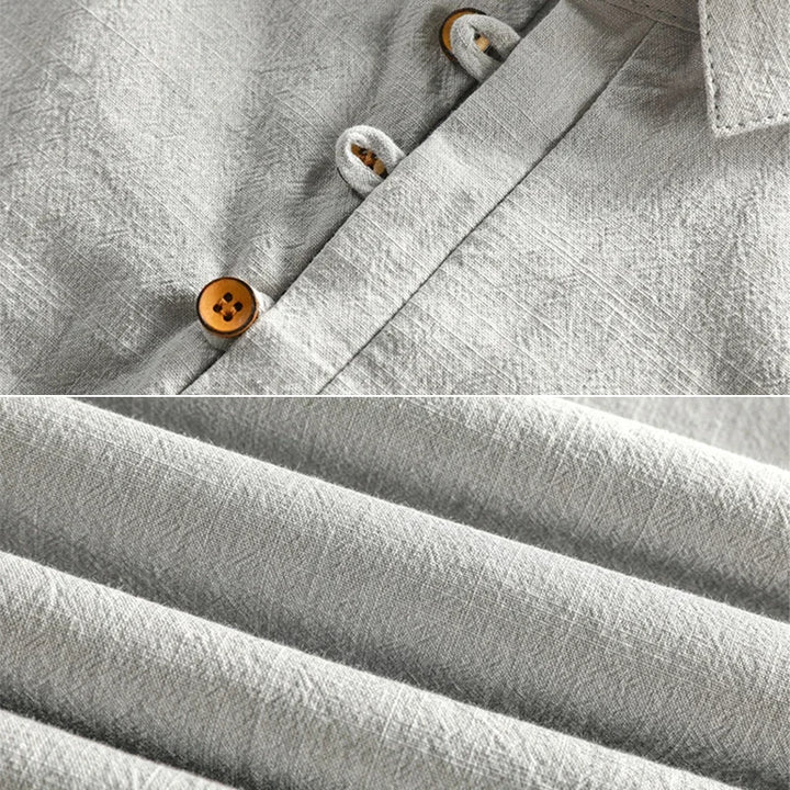 Torino Short Sleeve Linen Button Shirt