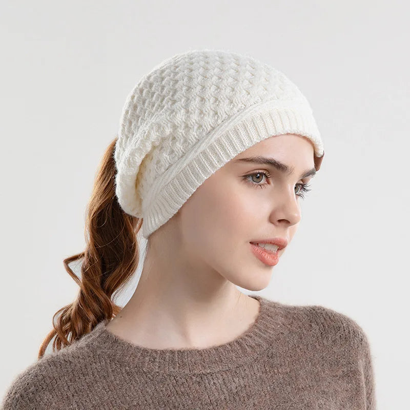 Sienna Slouch Ponytail Beanie