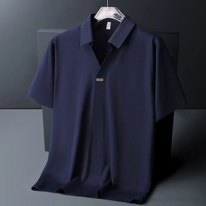 Cortaro Ice Silk Open Collar Shirt