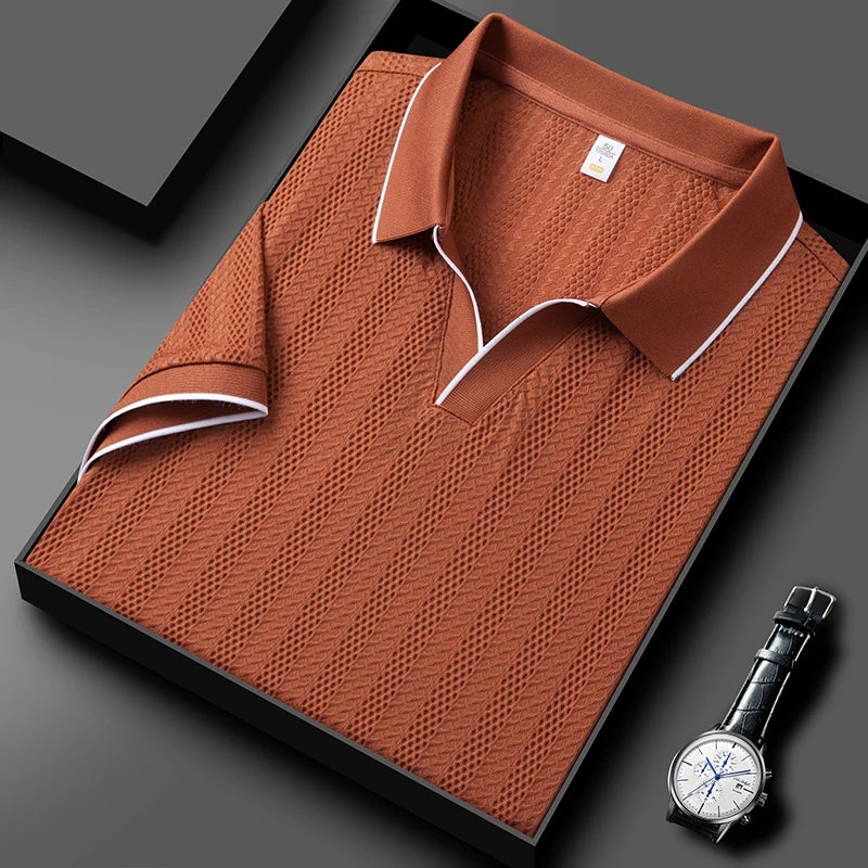 Giulio Woven Collar Polo