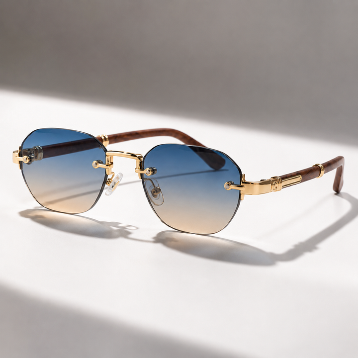 Cannes Gradient Rimless Sunglasses