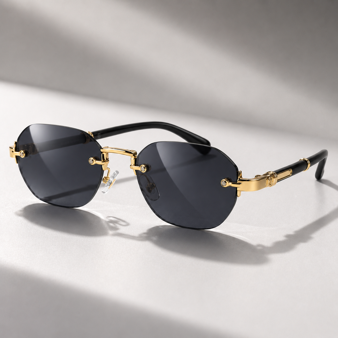 Cannes Gradient Rimless Sunglasses