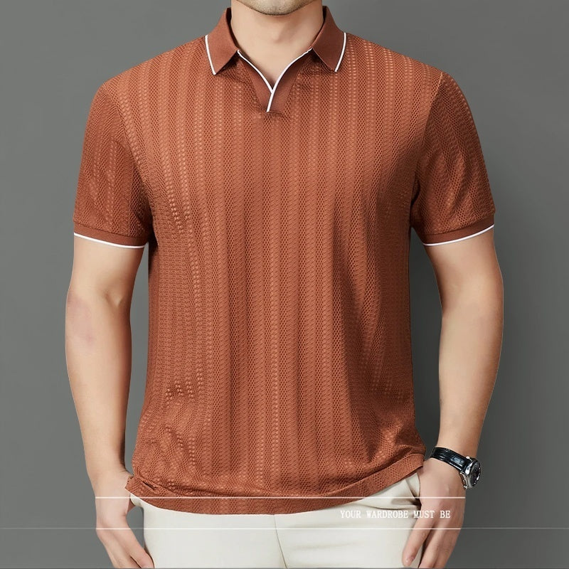 Giulio Woven Collar Polo