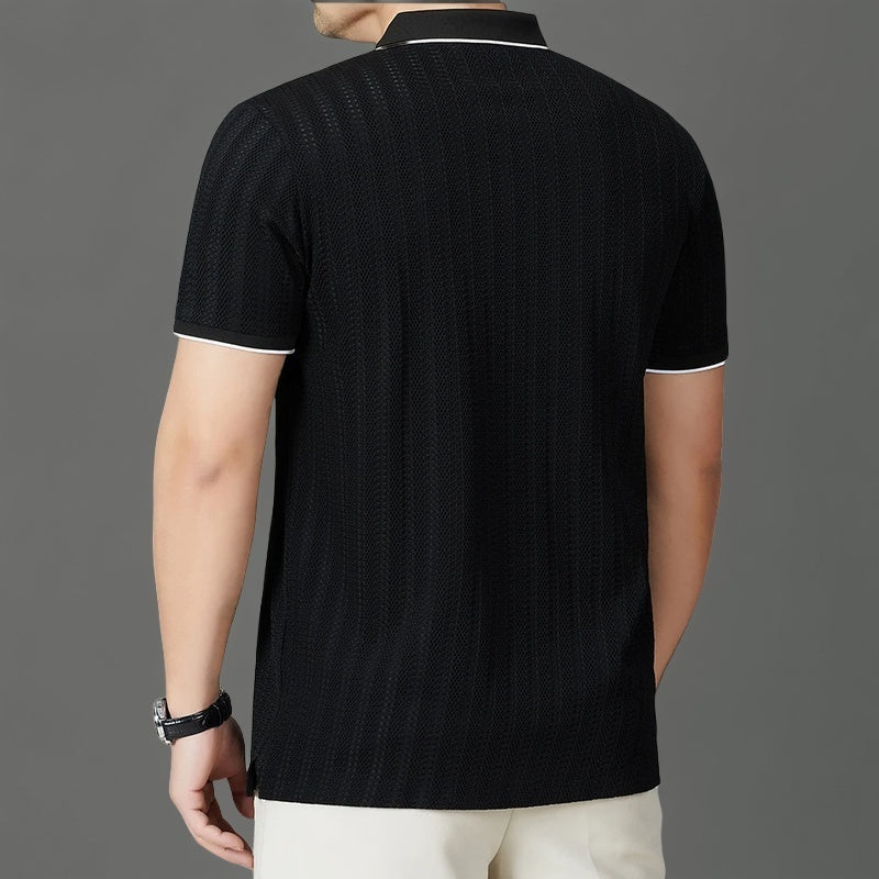 Giulio Woven Collar Polo