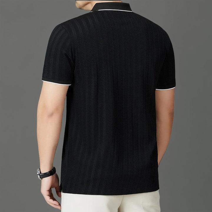 Giulio Woven Collar Polo