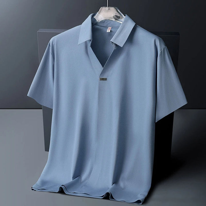 Cortaro Ice Silk Open Collar Shirt