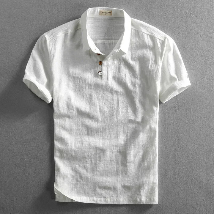 Torino Short Sleeve Linen Button Shirt