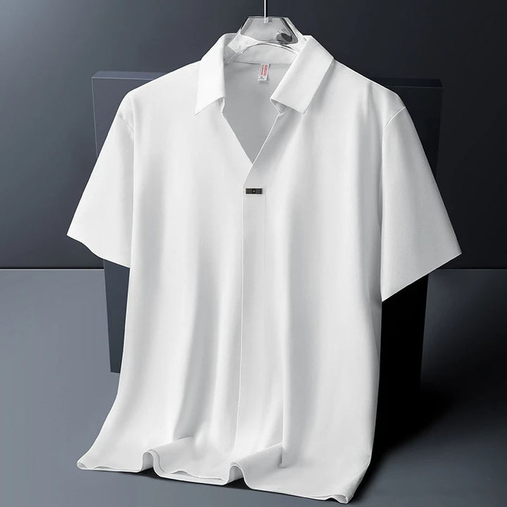 Cortaro Ice Silk Open Collar Shirt