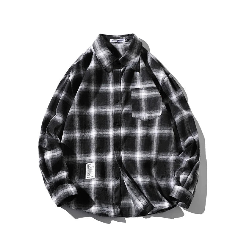 Driftwood Loose-Fit Plaid Shirt