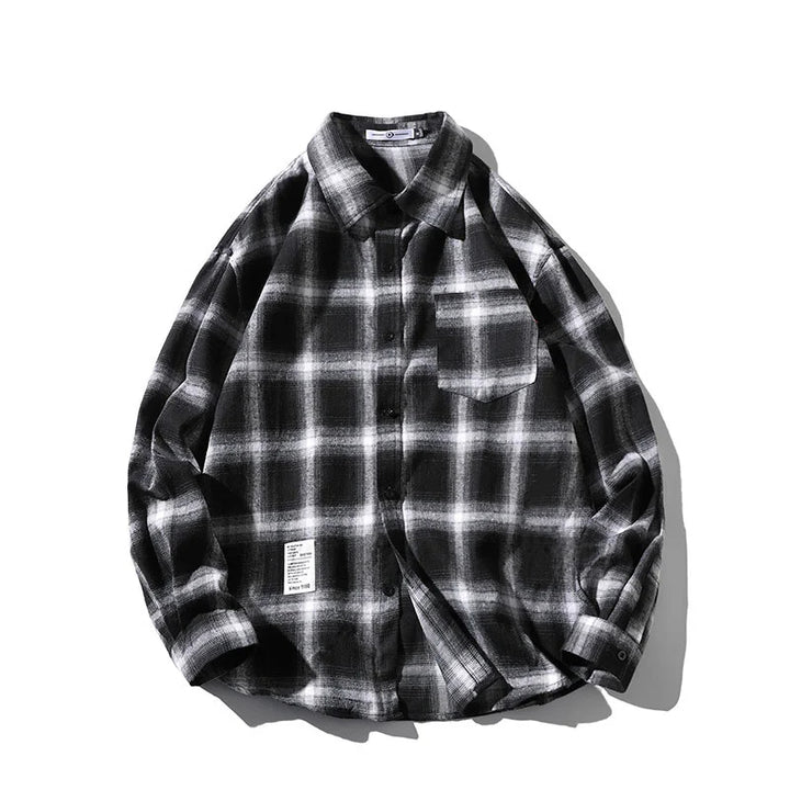 Driftwood Loose-Fit Plaid Shirt